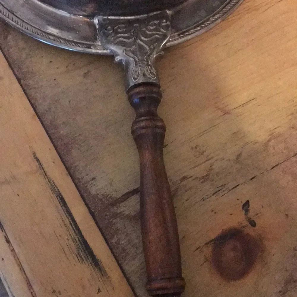 Vintage silver plated frying pan
